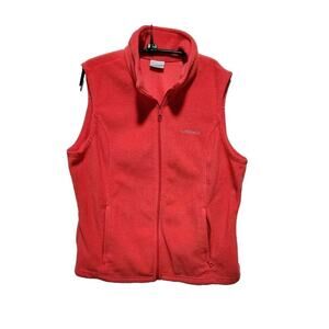 Columbia Womens Micro Fleece Vest Jacket Full Zip SIZE XL